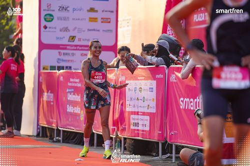 Race photo from Smartfren Run 2025 