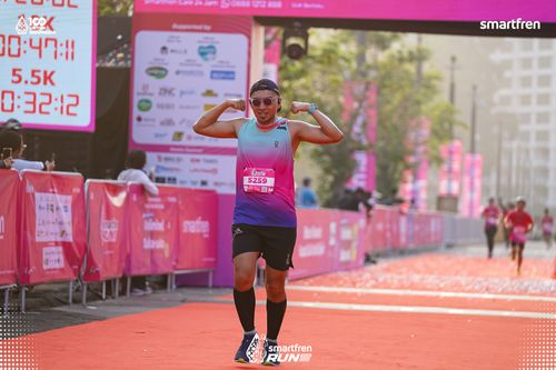 Race photo from Smartfren Run 2025 