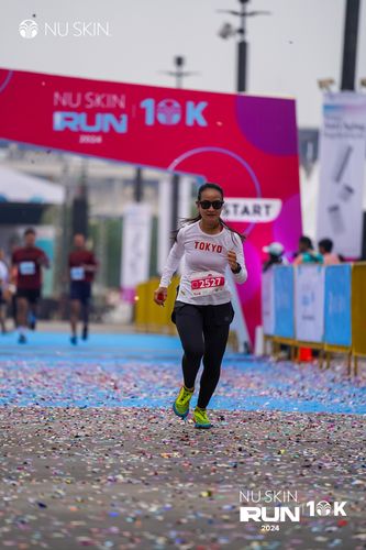 Race photo from Nu Skin Run 10K