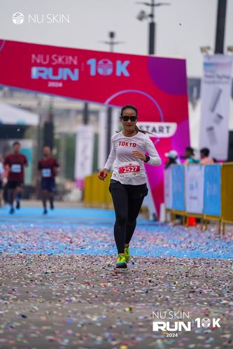 Race photo from Nu Skin Run 10K