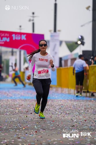 Race photo from Nu Skin Run 10K