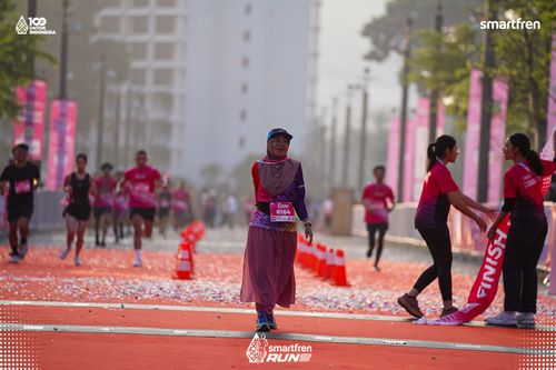 Race photo from Smartfren Run 2025 