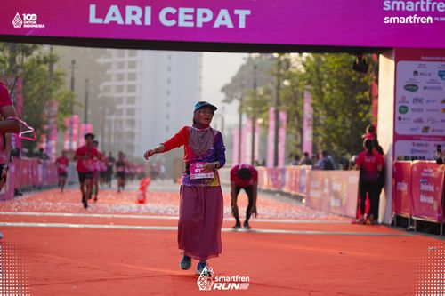 Race photo from Smartfren Run 2025 