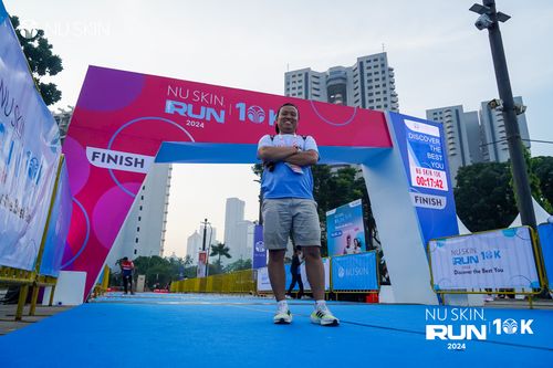 Race photo from Nu Skin Run 10K