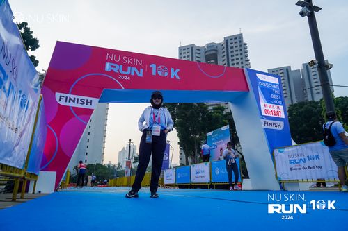 Race photo from Nu Skin Run 10K