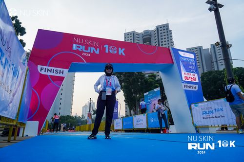 Race photo from Nu Skin Run 10K