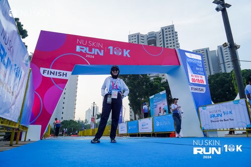 Race photo from Nu Skin Run 10K