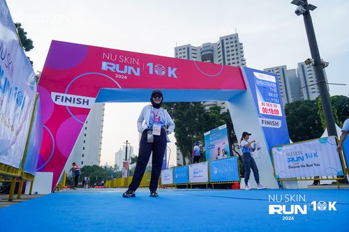 Race photo from Nu Skin Run 10K