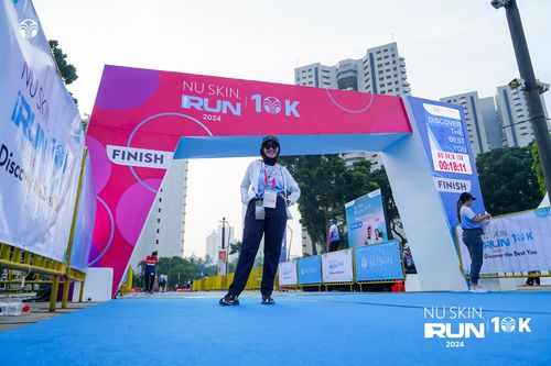 Race photo from Nu Skin Run 10K