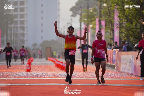 Race photo from Smartfren Run 2025 