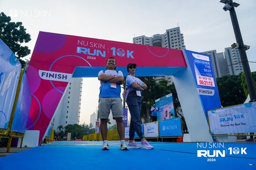 Race photo from Nu Skin Run 10K