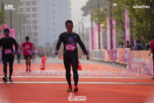 Race photo from Smartfren Run 2025 