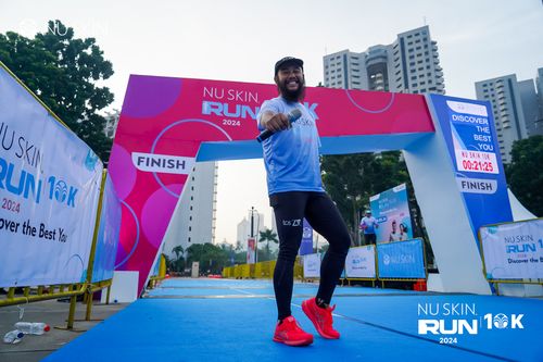 Race photo from Nu Skin Run 10K