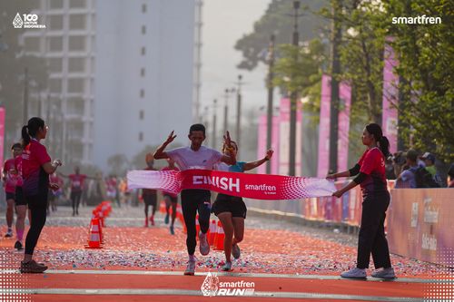 Race photo from Smartfren Run 2025 