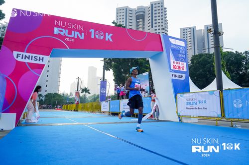 Race photo from Nu Skin Run 10K