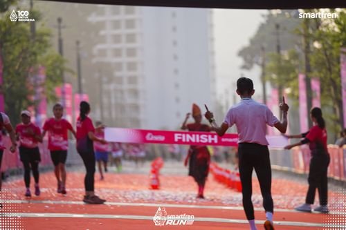 Race photo from Smartfren Run 2025 