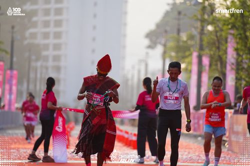 Race photo from Smartfren Run 2025 