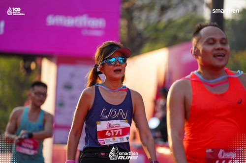 Race photo from Smartfren Run 2025 