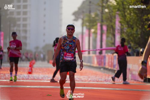Race photo from Smartfren Run 2025 