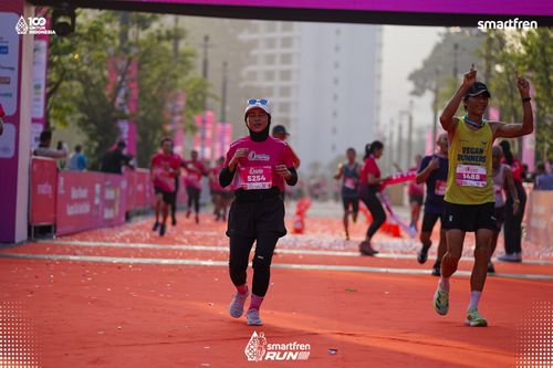 Race photo from Smartfren Run 2025 