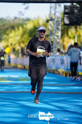 Race photo from Taman Budaya x BOGORUN 2025