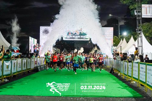 Race photo from Arutmin Borneo Run 2024