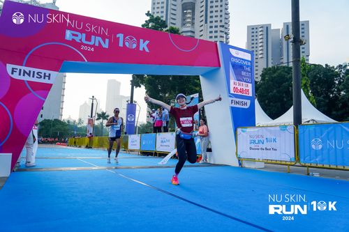 Race photo from Nu Skin Run 10K