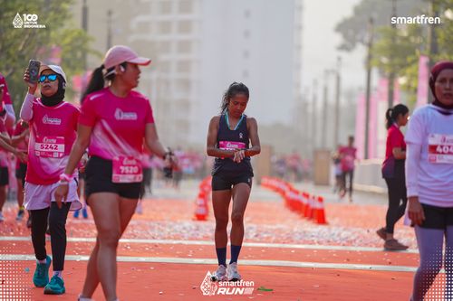 Race photo from Smartfren Run 2025 