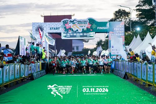 Race photo from Arutmin Borneo Run 2024