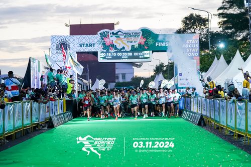 Race photo from Arutmin Borneo Run 2024