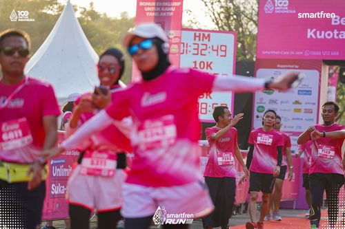 Race photo from Smartfren Run 2025 