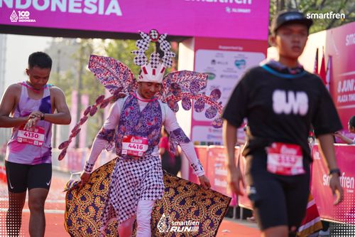 Race photo from Smartfren Run 2025 