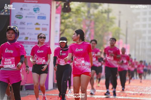 Race photo from Smartfren Run 2025 