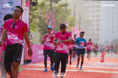 Race photo from Smartfren Run 2025 