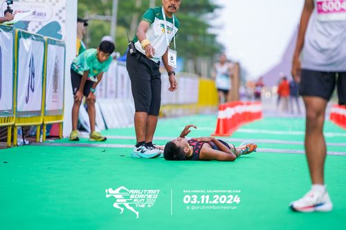 Race photo from Arutmin Borneo Run 2024
