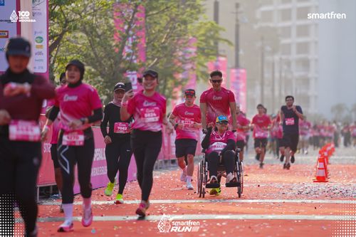Race photo from Smartfren Run 2025 