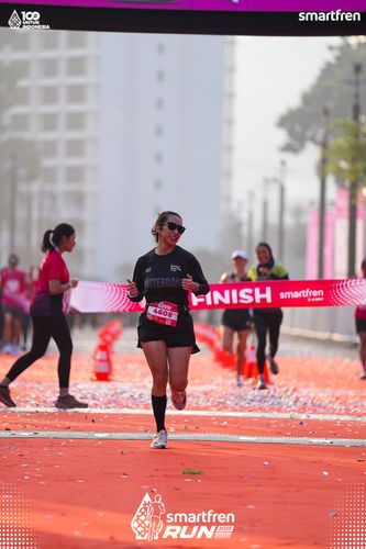 Race photo from Smartfren Run 2025 