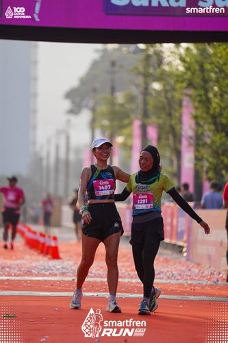 Race photo from Smartfren Run 2025 