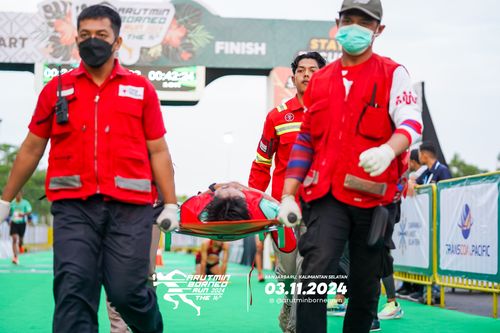 Race photo from Arutmin Borneo Run 2024