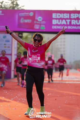 Race photo from Smartfren Run 2025 