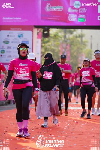 Race photo from Smartfren Run 2025 
