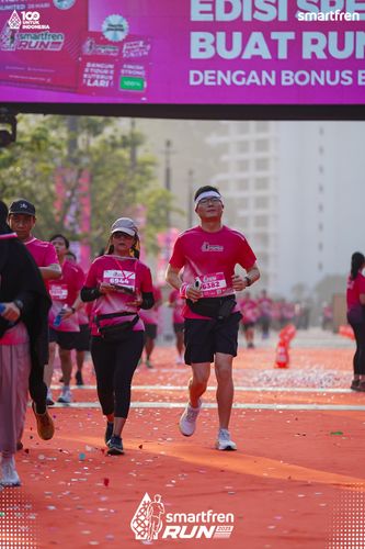 Race photo from Smartfren Run 2025 