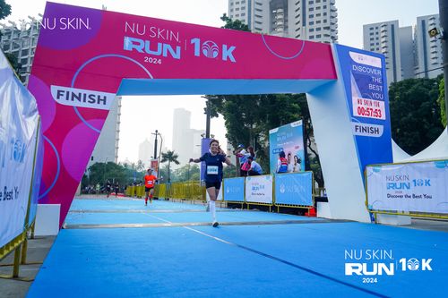 Race photo from Nu Skin Run 10K