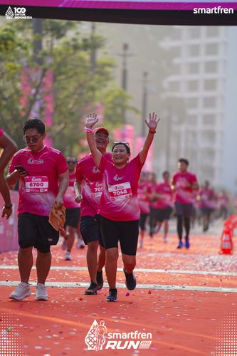 Race photo from Smartfren Run 2025 