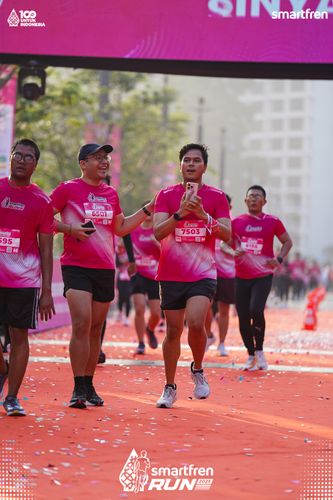 Race photo from Smartfren Run 2025 
