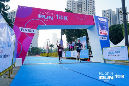 Race photo from Nu Skin Run 10K