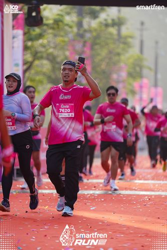 Race photo from Smartfren Run 2025 