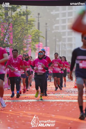 Race photo from Smartfren Run 2025 