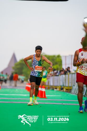 Race photo from Arutmin Borneo Run 2024