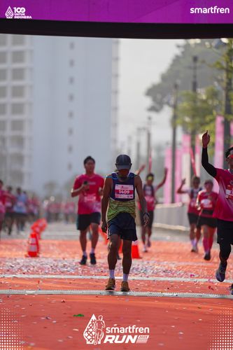 Race photo from Smartfren Run 2025 